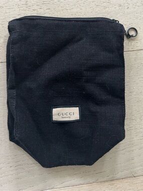 Gucci Beauty makeup bag zippered toiletries
